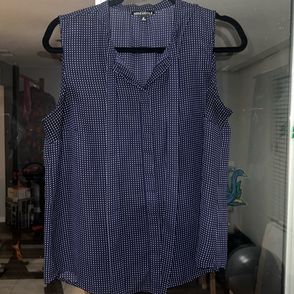 J Crew Mercantile Front Tie Blouse SZ M NWOT